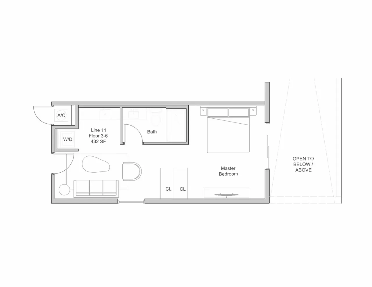 Line 11 floor plan at Millux Place Miami
