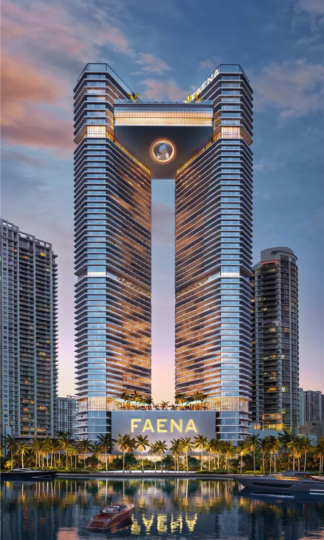 Faena Residences Miami: building rendering