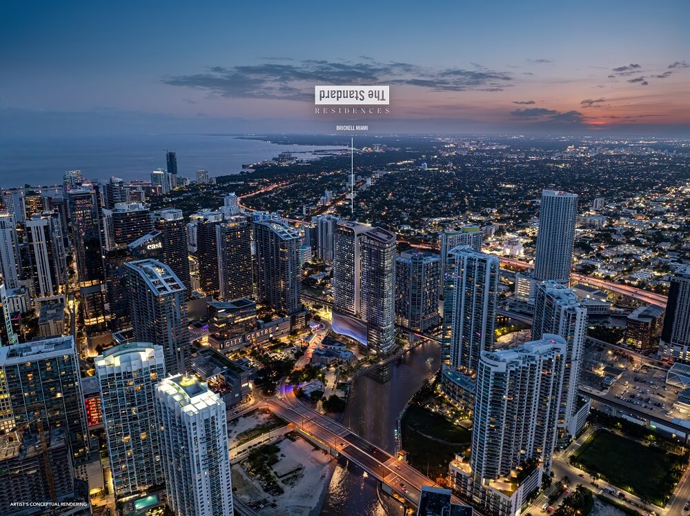 The Standard Residences Brickell Miami rendering