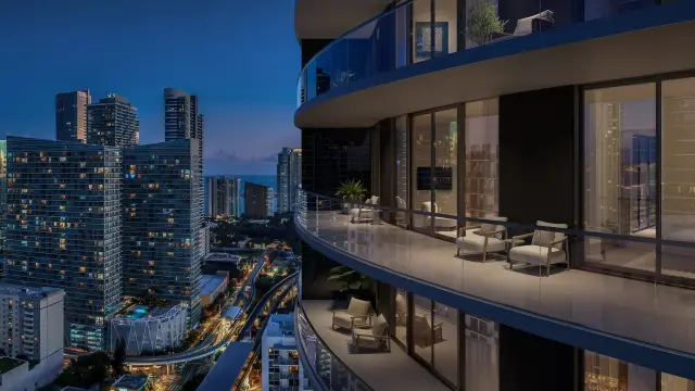 One Twenty Brickell Residences: building rendering
